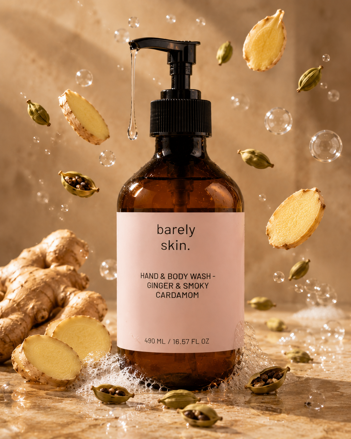 Hand & Body Wash - Ginger & Smoky Cardamon