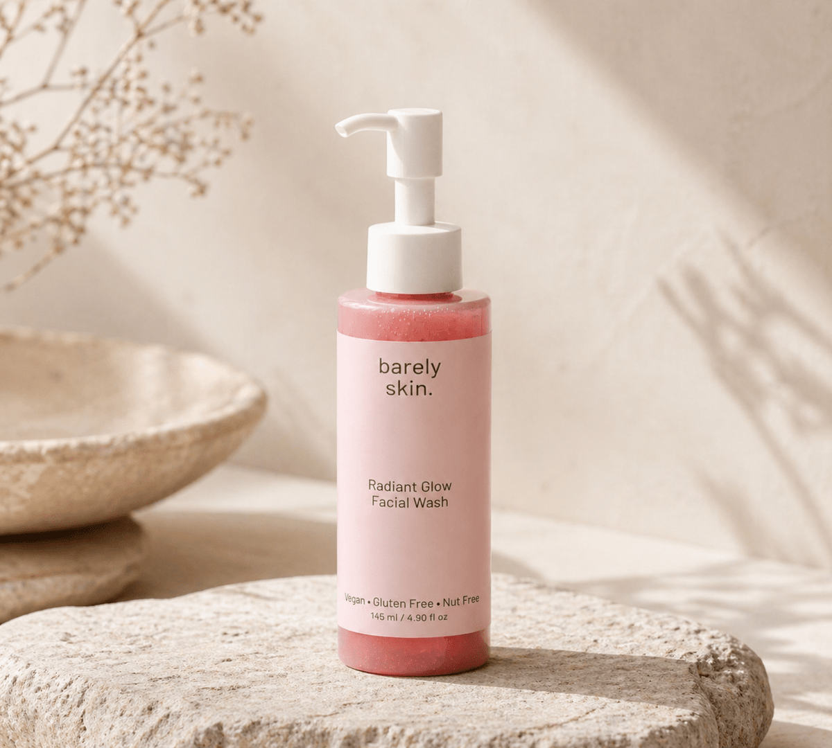 Radiant Glow Facial Wash - barely skin