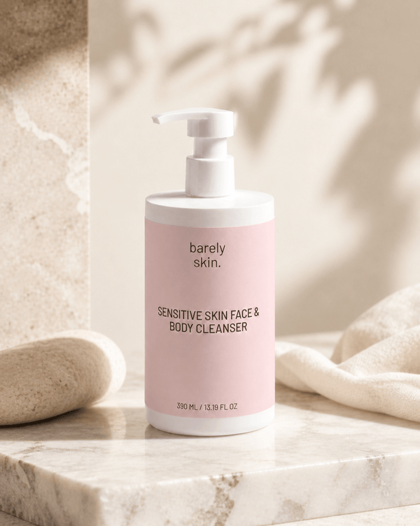 Sensitive Skin Face & Body Cleanser - barely skin