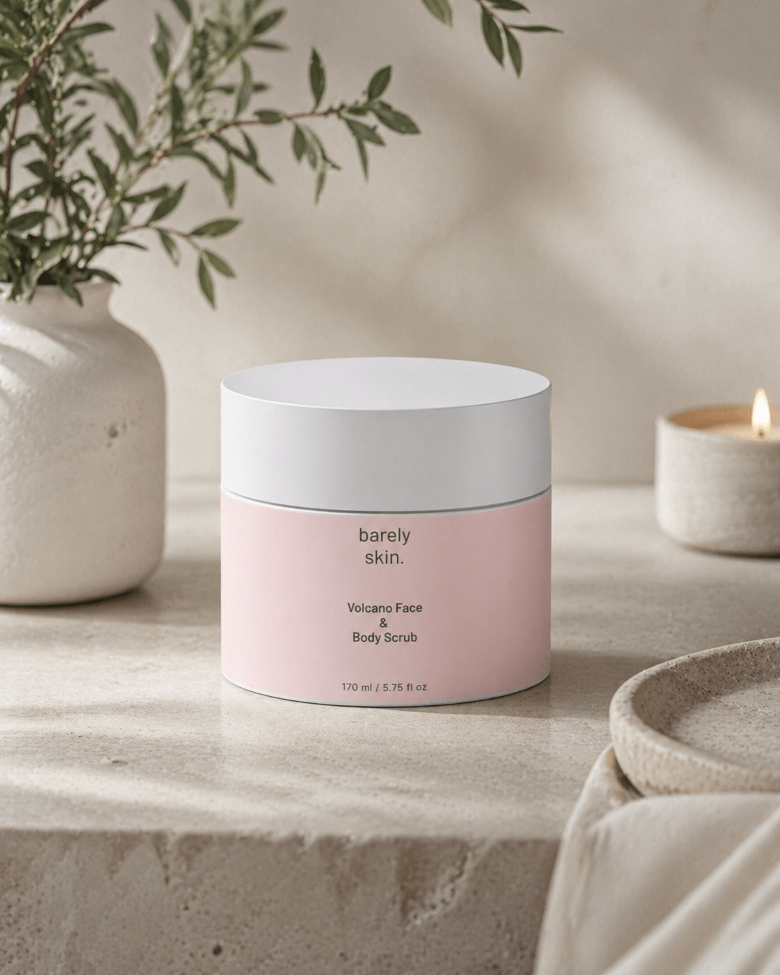 Volcano Face & Body Scrub - barely skin